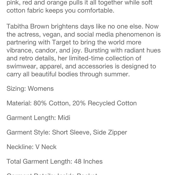 Tabitha Brown Blue & Orange Floral Polka Dot Print Maxi Dress size 16 - Picture 4 of 5